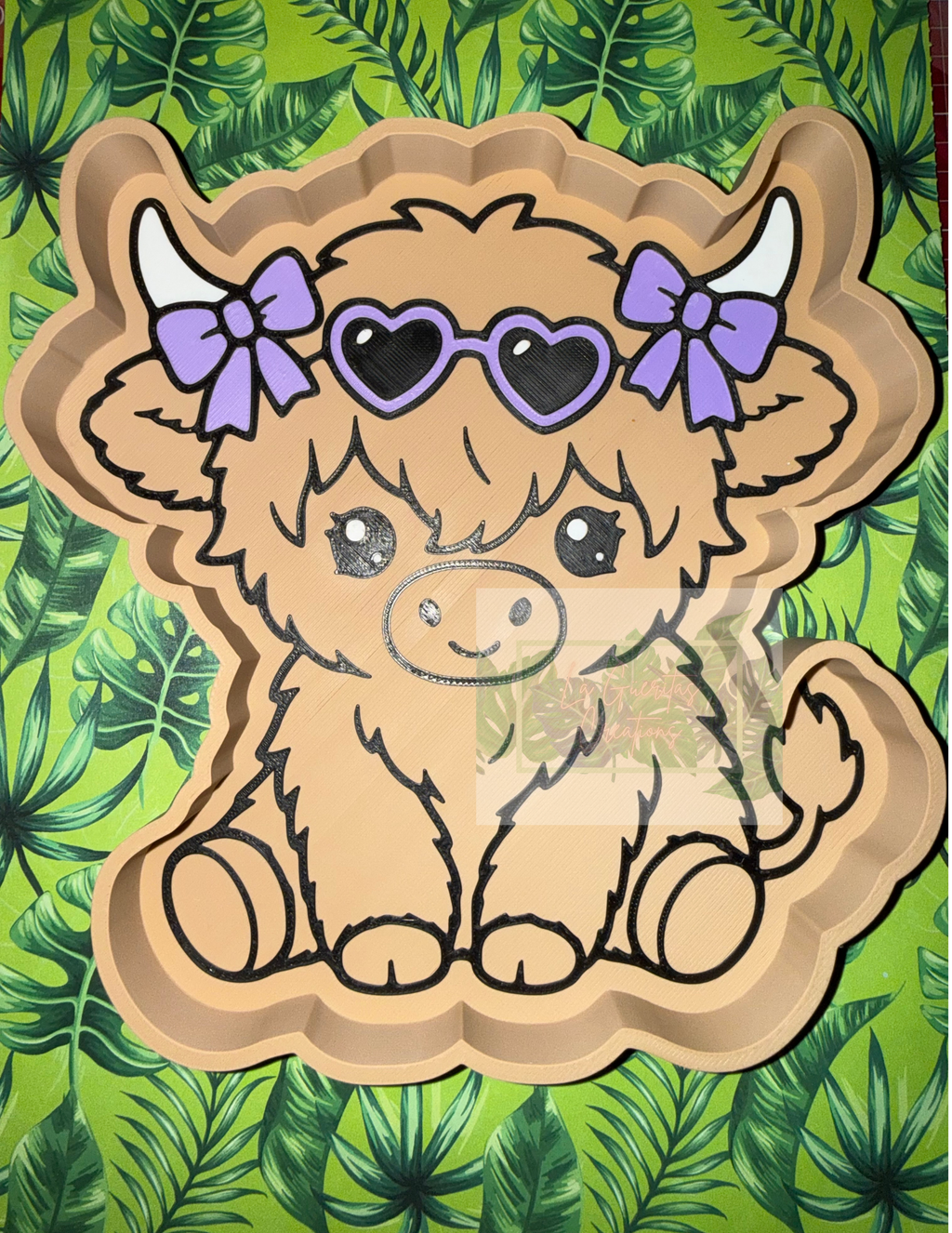 Highland cow bead tray
