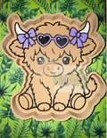 Highland cow bead tray