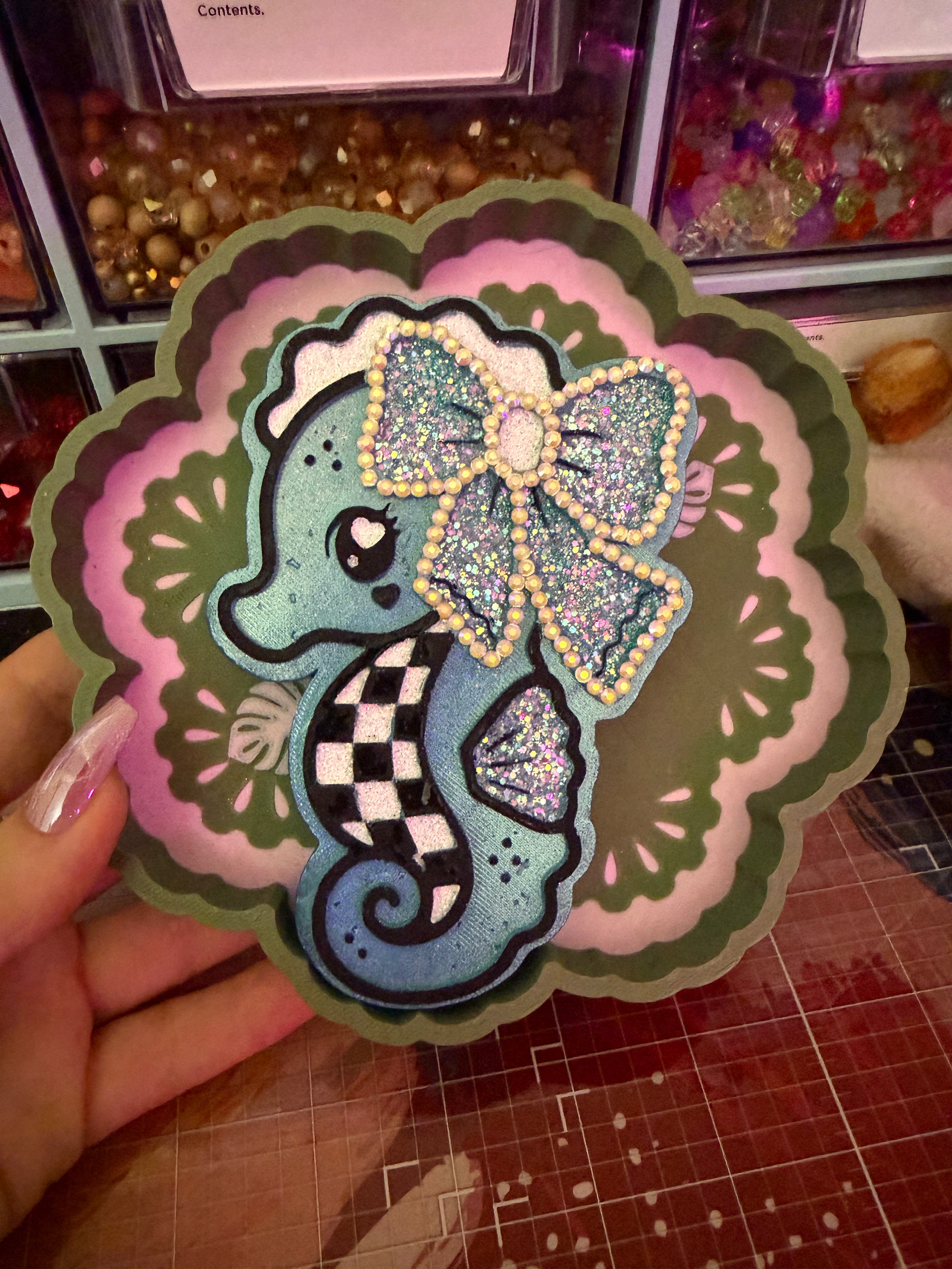 Coquette Seahorse Mold 🌊🎀