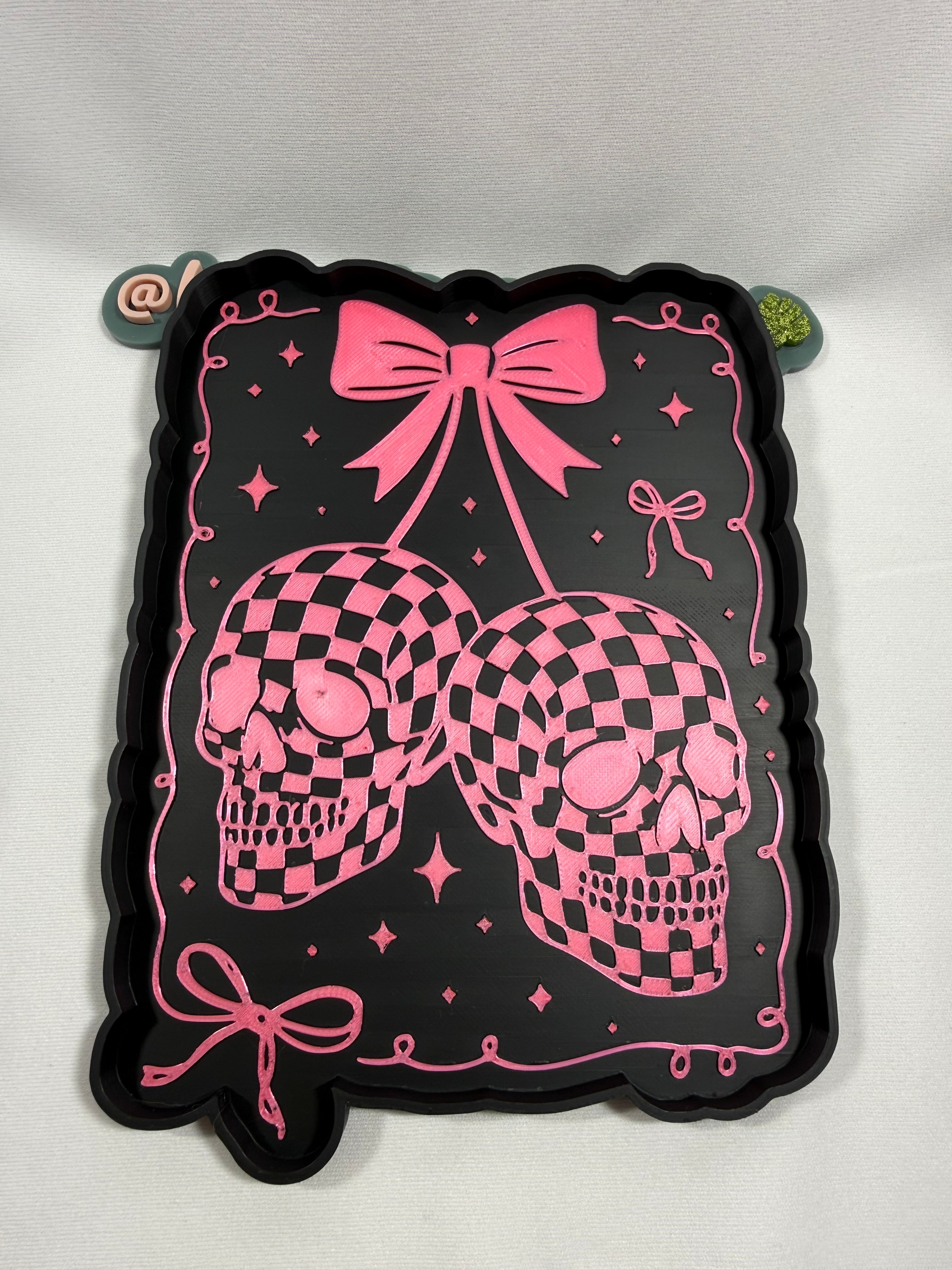 Skull Coquette tray