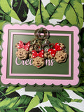Chocolate Chip Mouse Bow Keychain