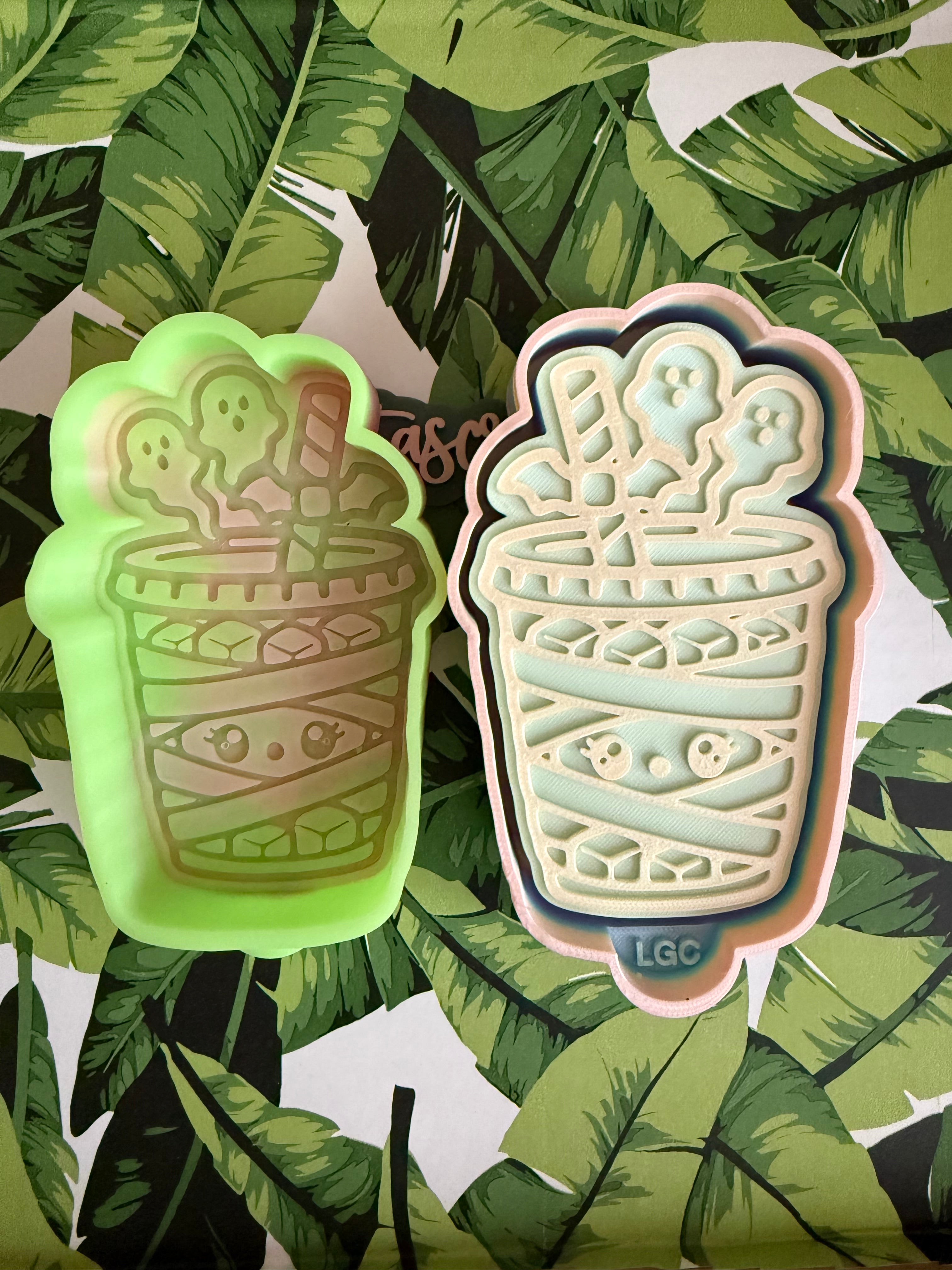 Spooky Mummy Iced Coffee Freshie Mold