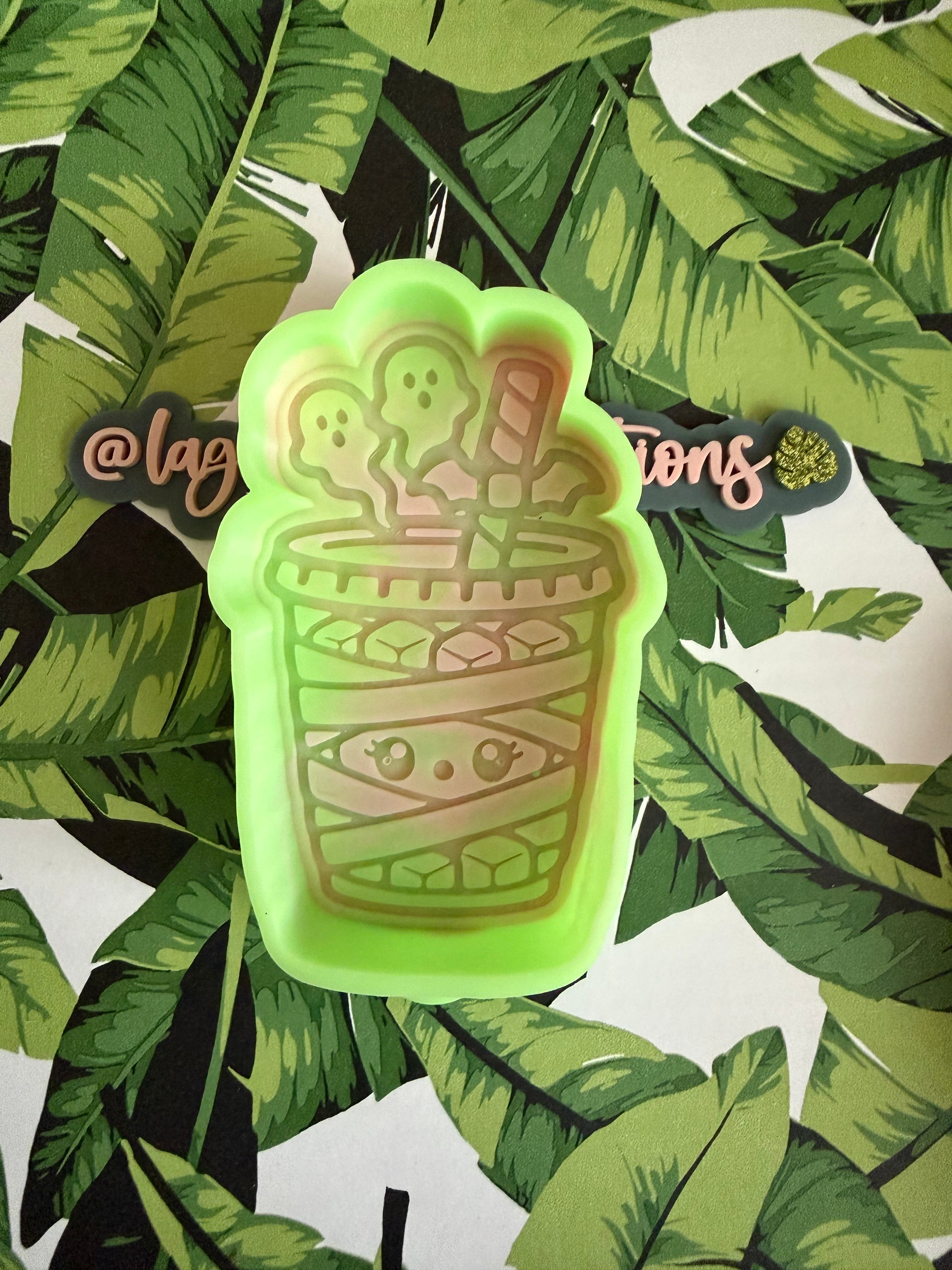 Spooky Mummy Iced Coffee Freshie Mold